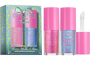 Too Faced Kissing Jelly Lip Oil Gloss | Hydrating Lip Oil + Gloss Hybrid for Instant Moisture and Shine, 0.15 Fl Oz