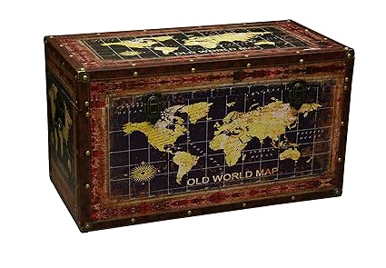 BUAR ARTESANOS Baul de Madera para Almacenamiento Earth (70x35x40 cm