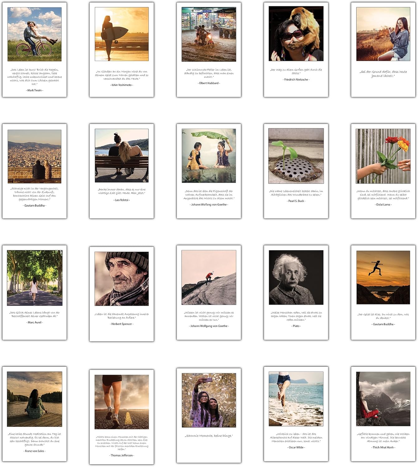 Langue Francaise Non Garantie Ewtshop Lot De Cartes Postales De Motivation Avec Dictons Et Citations Papeterie Cartes Et Papier Cartonne