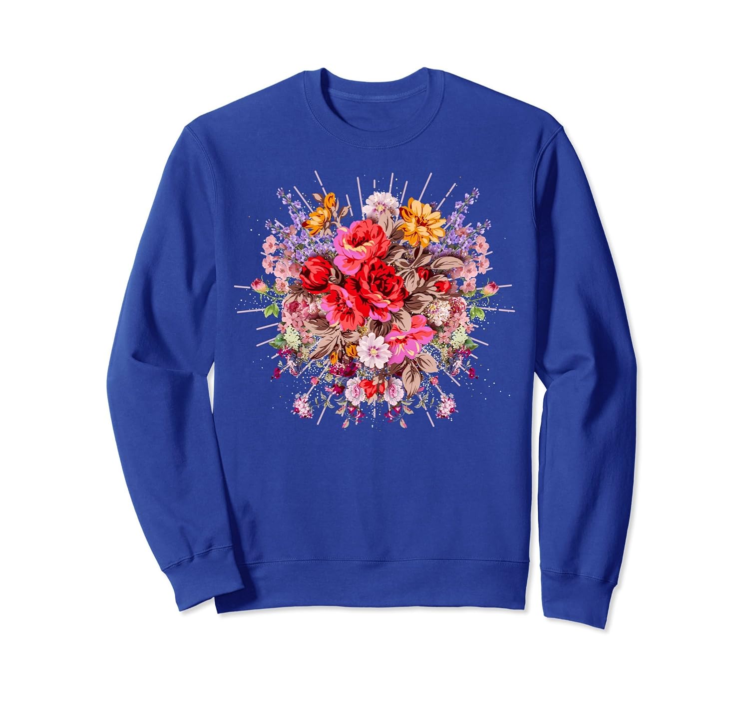 Colorful Bunch of Flowers Fragrance Funny Sweatshirt Gift-anz