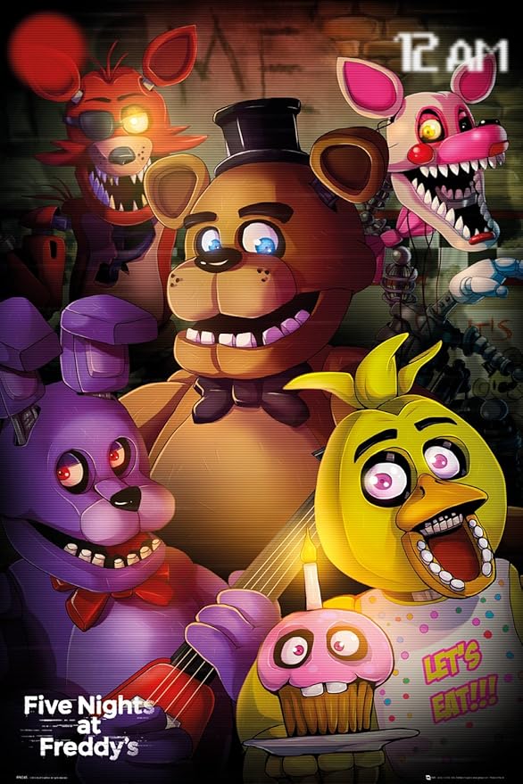 Grupo Erik Editores Five Nights At Freddys Poster, Madera, Varios, 74 x 44 x 3.5 cm Amazon.es