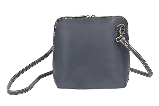 AMBRA Moda Kleine Ledertasche, Umhängetasche, Schultertasche, Discotasche VL508