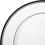 Amazon Basics 16-Piece Dinnerware Set Porcelain Plates Bowls Microwave view 4