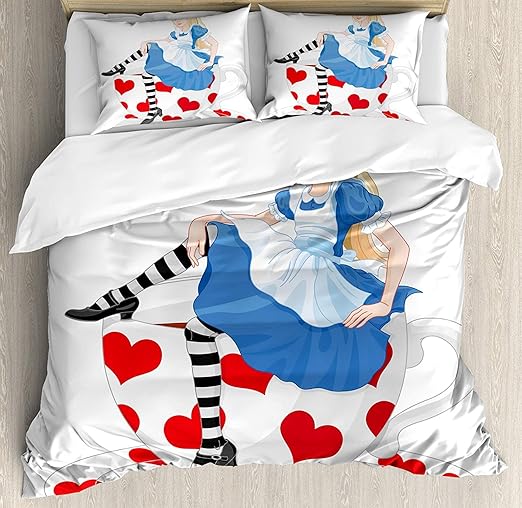 alice in wonderland crib set