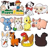 Fridge Magnets for Toddlers 1-3-Cute Fridge Magnets for Kids Large Farm Animal Magnets for Fridge Strong Refrigerator Magnets