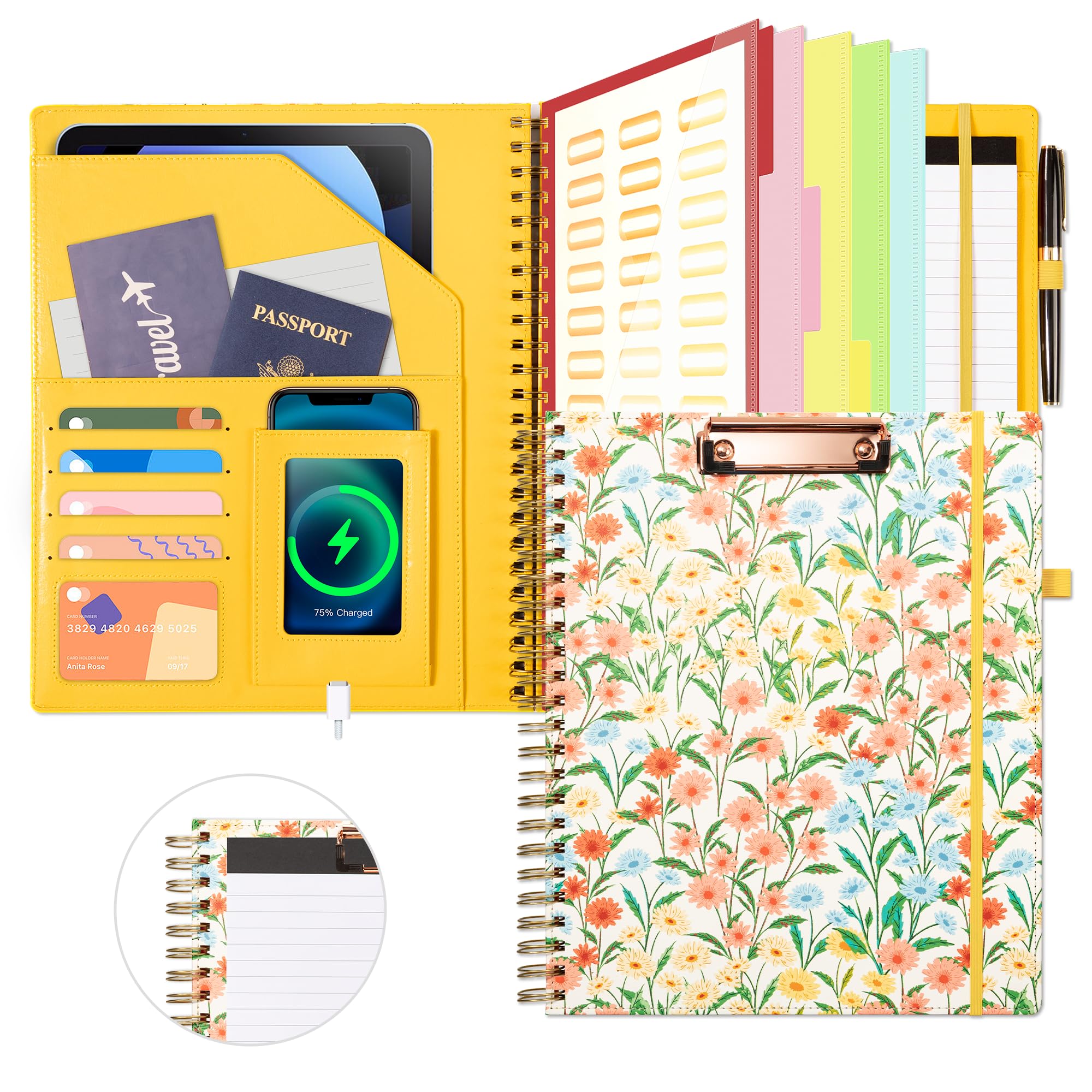 Ospelelf 2025-2026 Desk Calendar - Large 22x17 Inch Monthly Planner With Stickers, 18-Month Family Organizer