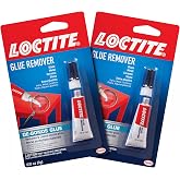 Loctite Glue Remover, Clear, 0.18 fl oz Tube Pack of 2 - Non-Drip Debonding Gel for Removing Super Glue, Ink, Labels from Multiple Surfaces