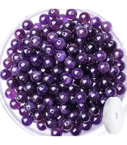 Natural Amethyst Gemstone Coin Beads – Loose Stones For Jewelry Making, Handmade, Lead & Nickel Free