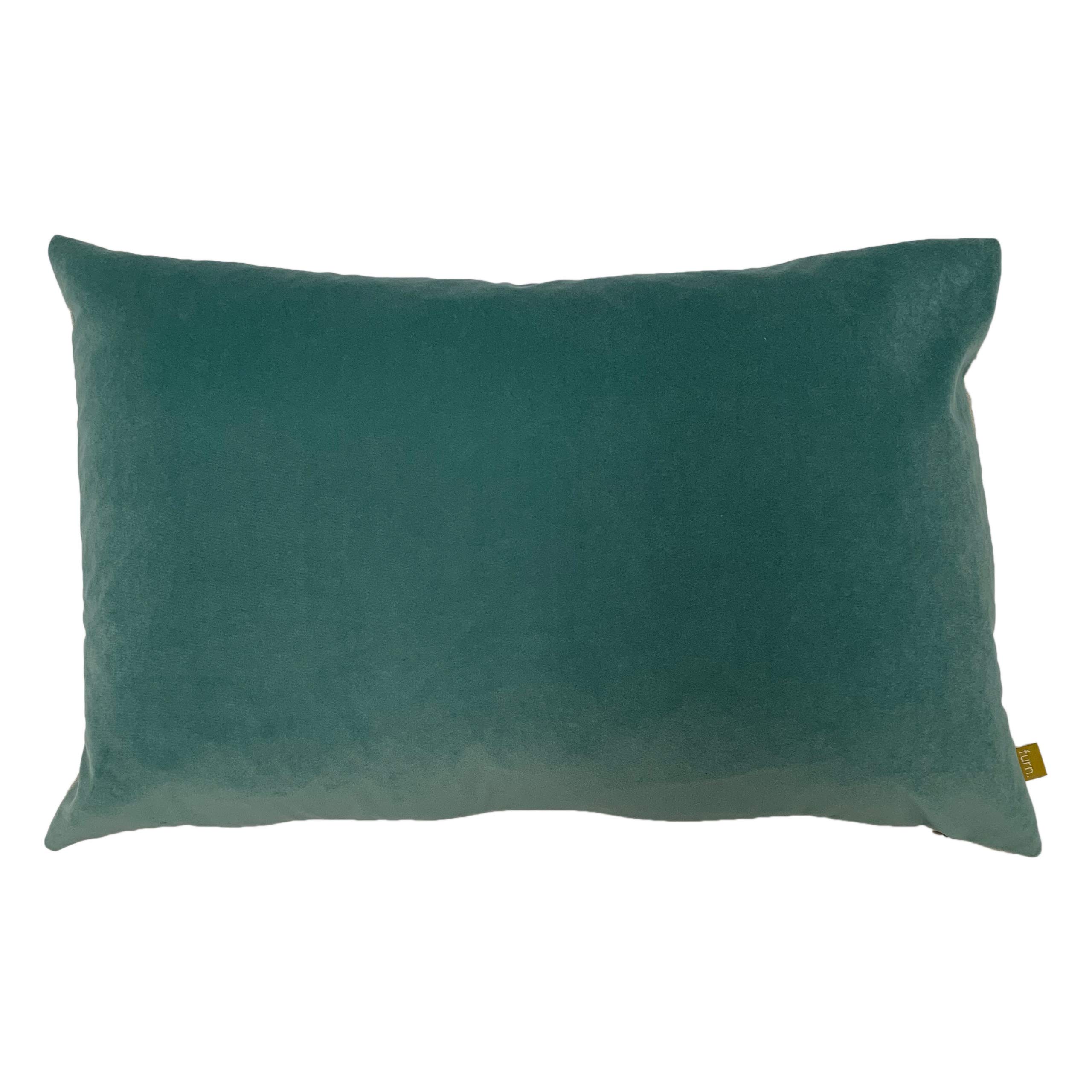 furn. Contra Feather Filled Cushion, Mist Blue, 40 x 60cm