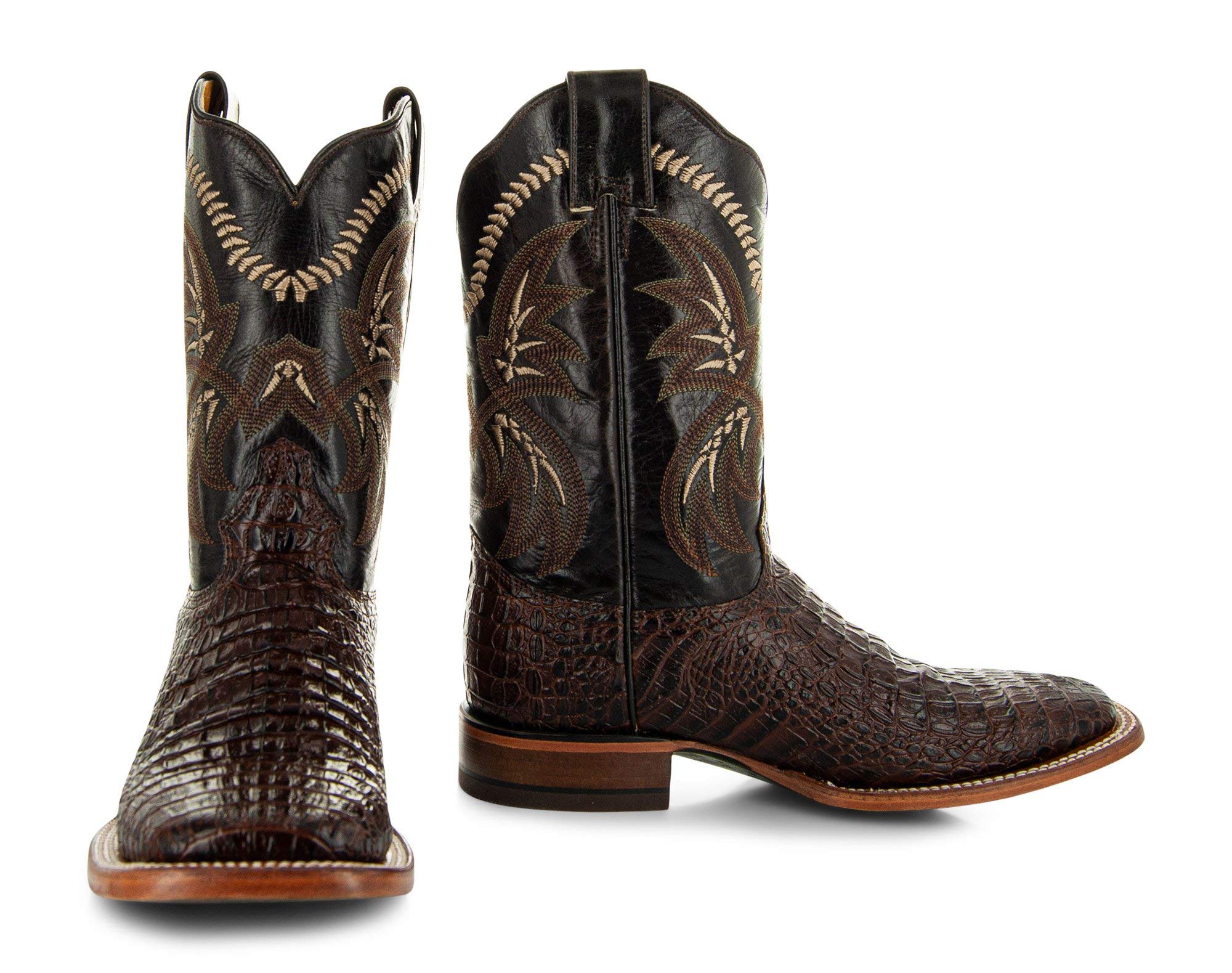 Men's Caiman Belly Print Cowboy Boots H4001