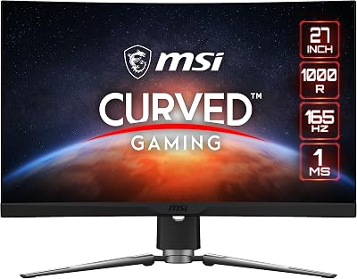 MSI 32 inch 1000R Curved Gaming Monitor 165Hz 1ms Rapid Boost AMD FreeSync