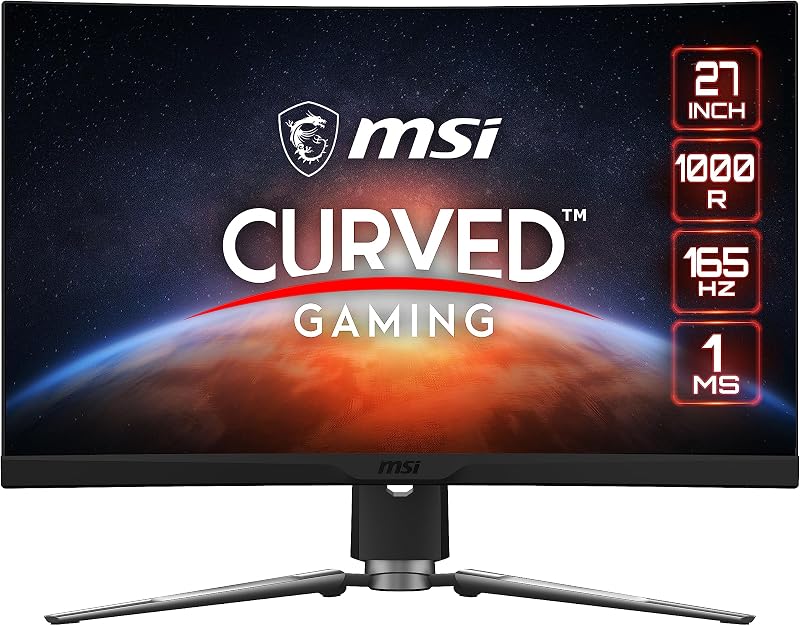 MSI 32 inch 1000R Curved Gaming Monitor 165Hz 1ms Rapid Boost AMD FreeSync