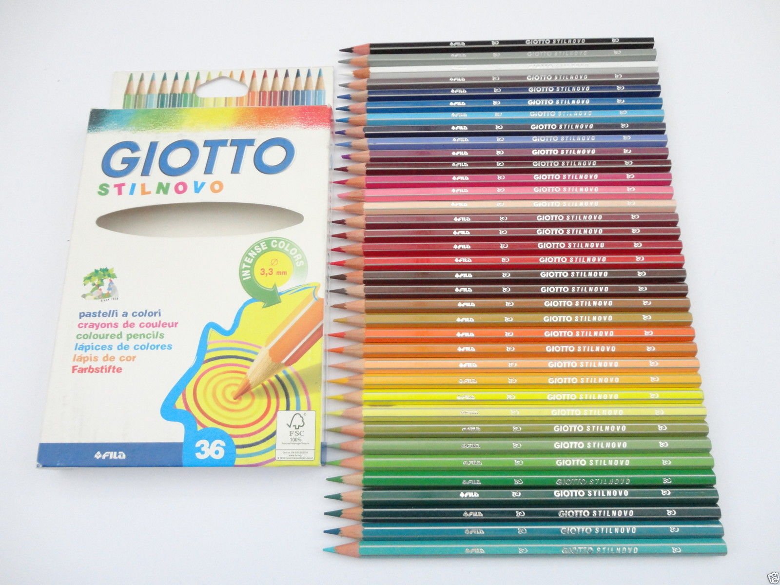 36 Pack - Giotto Stilnovo Colour Colouring Pencils - School Kids Student Art
