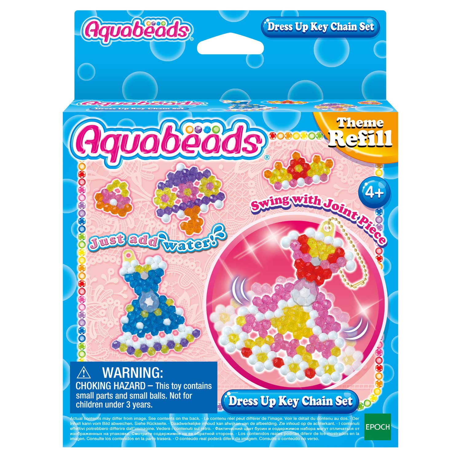 Aquabeads Dress Up Key Chain Set, Art & Craft Bead kit