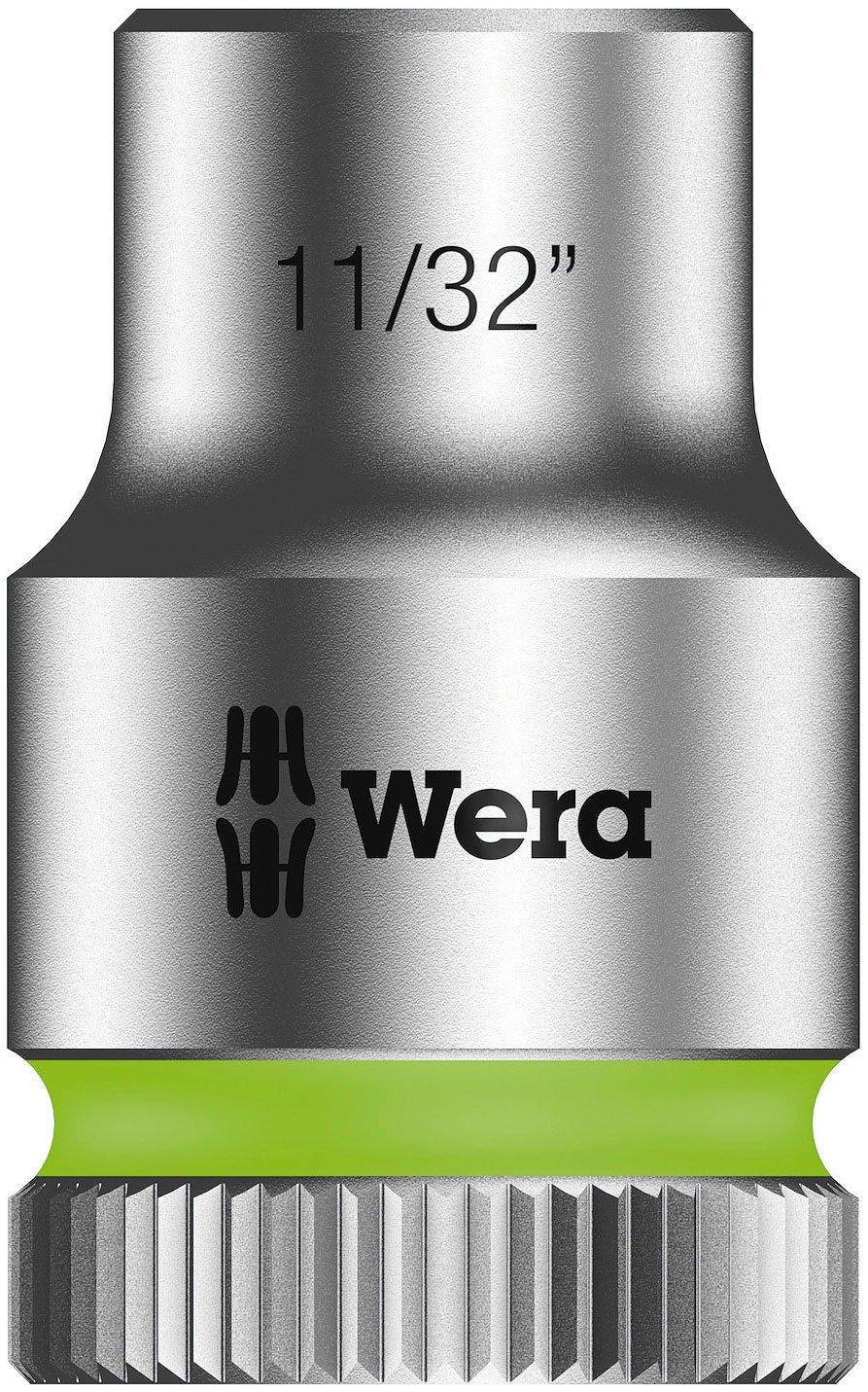 Wera 05003571001 11/32-Inch 8790 HMB Zyklop Socket with Hexagon Drive - Silver
