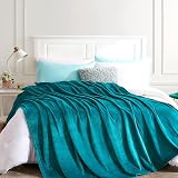 EHEYCIGA Double Size Fleece Blanket 150x200cm Teal Soft Throw for Sofa Bed view 8