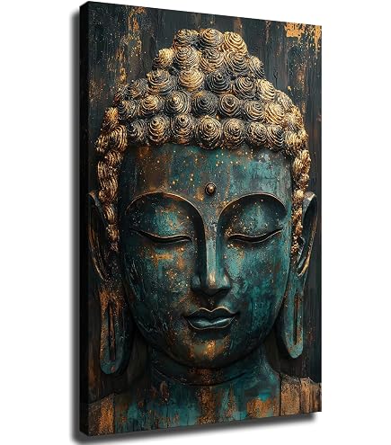 Amazon.com: Taishanwa Pop Art Buddha Jesus And Aliens Painting On