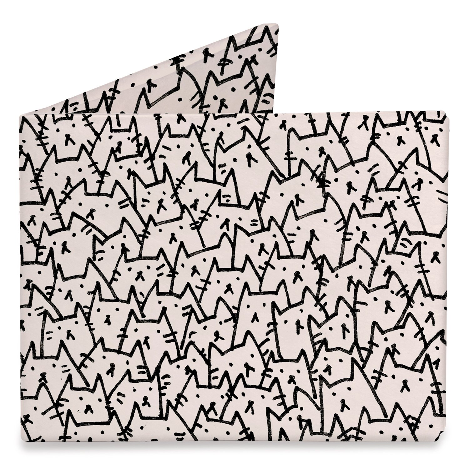 mighty wallet Men's Leather Billfold Wallet, Multi-Comic Book, One Size - White - One Size