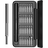 HOTO Precision Screwdriver Set, 28-in-1 Manual Screwdriver Set, Mini Hand with Magnetic S2-Steel Bits, Ideal for Phone/Glasse