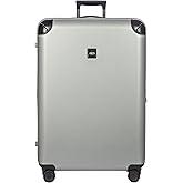 Bric's Amalfi Lightweight Hard Shell Suitcase – Expandable Checked Luggage with Water-Repellent Zip, Smooth 360° Wheels & TSA Lock - 32 Inch, Silver