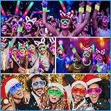 COSORO Neon Party Glasses 6 Pack LED Shutter Glow Sunglasses Kids Adults view 6