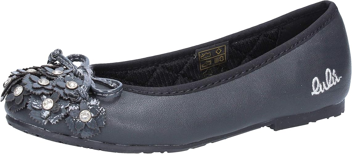 Lulu Ballerines Bebe Fille Cuir Gris Amazon Fr Chaussures Et Sacs