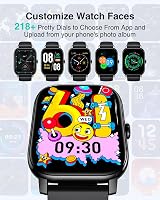 LLKBOHA Smartwatch Bluetooth Call 1.85" Fitness Watch 24 Sports IP68 view 6