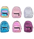 NHQZ Mochila Mini Para Muñecas De 32-45 Cm – Accesorio Escolar De Tela Con Cremallera, Ideal Para Peluches Y Juegos De Rol (Unicornio)
