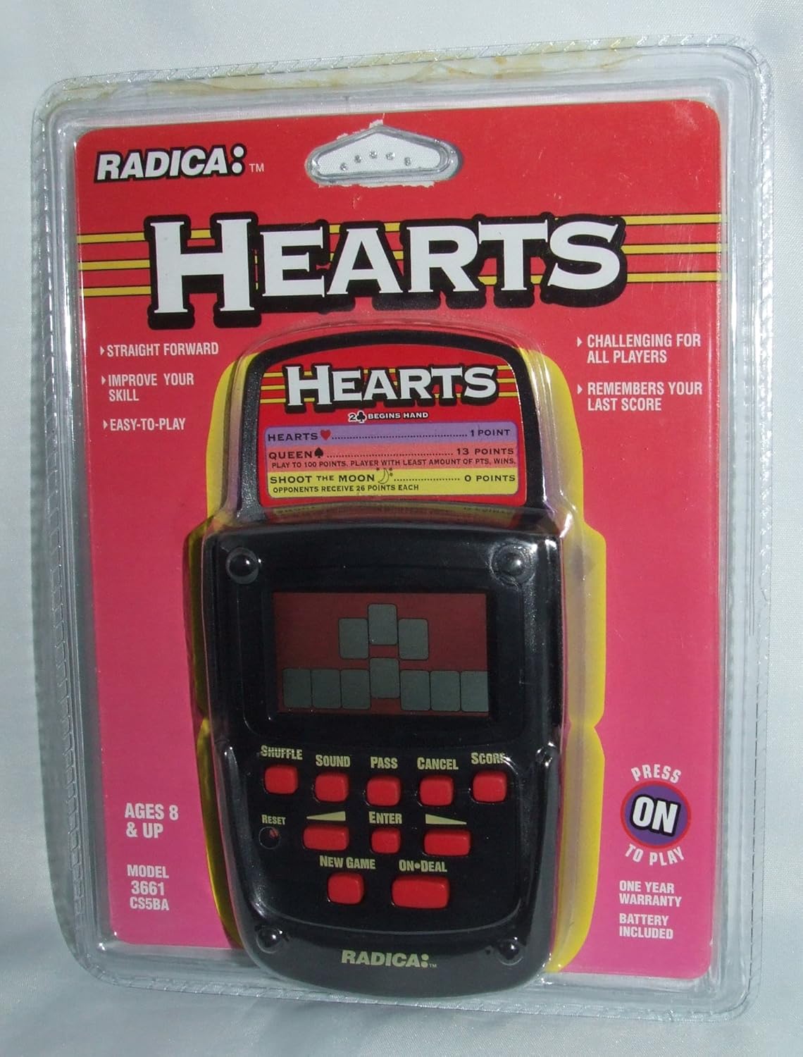 HEARTS Electronic Hand Held Game, Board Games Amazon Canada