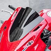 Double Bubble Windshield Visor for CBR500R CBR400R 2019‑2024 | Durable PC Double‑Bubble Windscreen, Reduces Highway Wind Buffeting, Direct Bolt‑On, Improves Riding Comfort &amp; Sporty Look