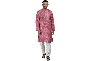 Filori Studio - Men's Printed Festive Motifs Long Kurta (Kurta Only)