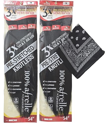 Amazon.com: Afreezm Pre-Stretched Silky Braiding Hair 3X  display picture 3