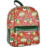 Bioworld Elf The Movie Buddy OMG! Santa! I Know Him Allover Pattern Faux Leather Mini Backpack