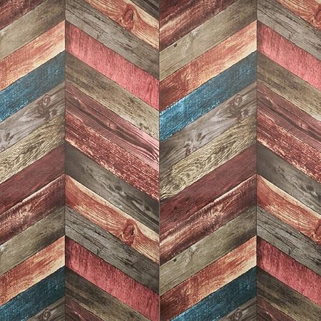 Chevron Wood Wallpaper Peel And Stick Wallpaper Removable