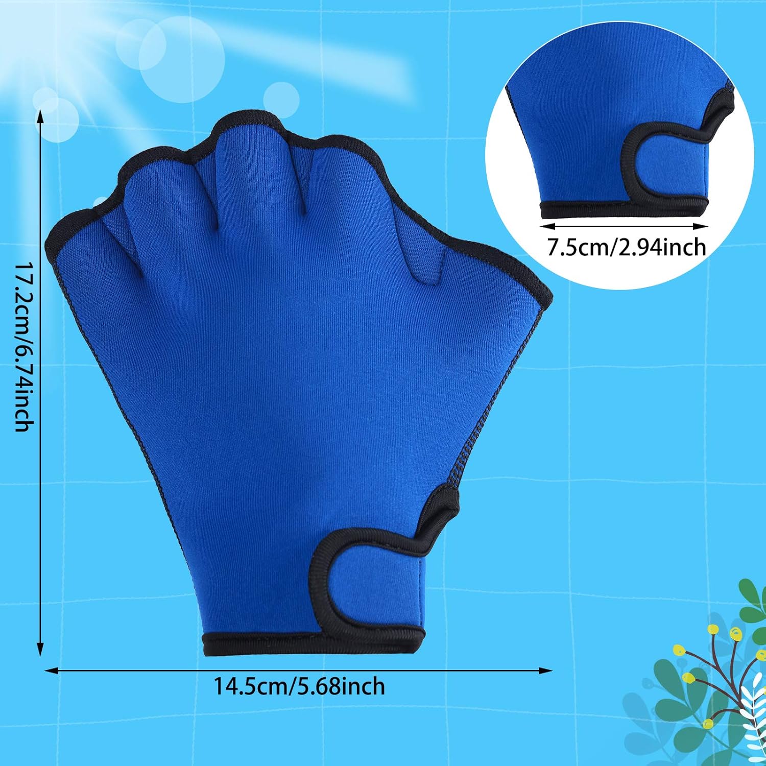 3 Pairs Aquatic Gloves Swim Training Gloves Waterproof Webbed Swimming Gloves Hand Paddles Fingerless Aqua Flippers Gloves for Men Women Diving Surfing Pool Exercise, 3 Colors (Black, Blue, Yellow) : Sports & Outdoors