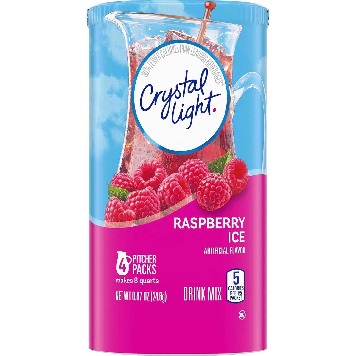 Crystal Light Sugar Free Raspberry (8 Qt), 24.6g: Amazon.in: Grocery