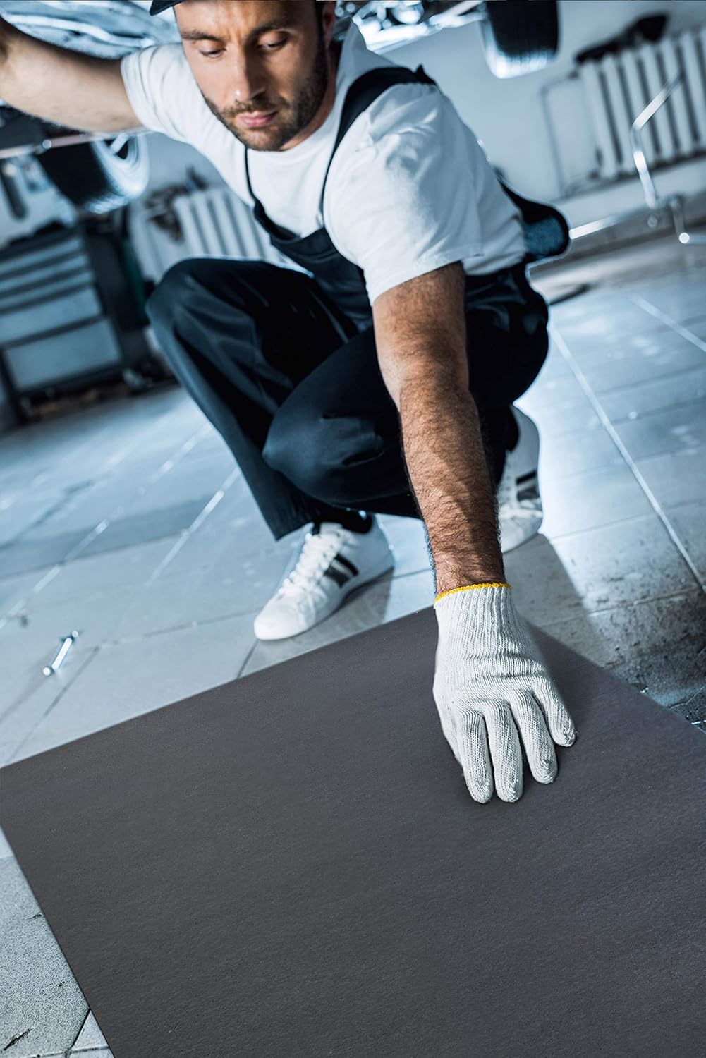 Olsa Tools Garage Floor Mat, 30" x 60", 1pc | Oil Spill Mat | Floor Protection | Oil Absorbent Pad | Driveway Garage Mat | Fuel, Fluid, Grease Rug Carpet | Waterproof | Polyester, Fireproof Material: Home Improvement