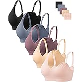 HBselect Nursing Bras for Breastfeeding Women Maternity Bras Seamless Wireless Pregnancy Sleep Bra with Bra Extenders