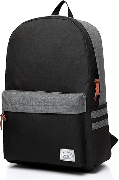 Amazon リュック メンズ Vaschy レディース カジュアル Pc バックパック 高校生 デイパック 旅行 大容量 パソコン クラシック 黒 Vaschy メンズ
