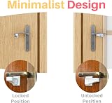 Inaya Child Proof Door Lever Lock 4 Pack - No Drill 3M Adhesive - Minimalist view 2