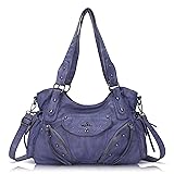 Angel Kiss Hobo Bag for Women Retro Leather Purses