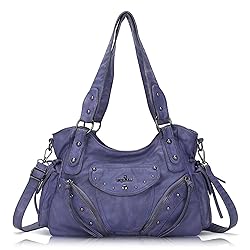 Angel Kiss Hobo Bag for Women Retro Leather Purses