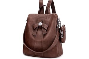 ZOCAI Backpack Purse for Women Fashion Backpack Purses PU Leather Daypacks Anti-Theft Shoulder Bag Satchel Purse