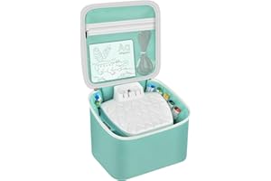 SAIKA Carrying Case for Flycatcher Smart Art Sketcher 2.0 Projector, Kids Drawing and Tracing Projector Storage Bag, Portable Doodle Toys Protective Organizer for Accessories Light Blue(Box Only)