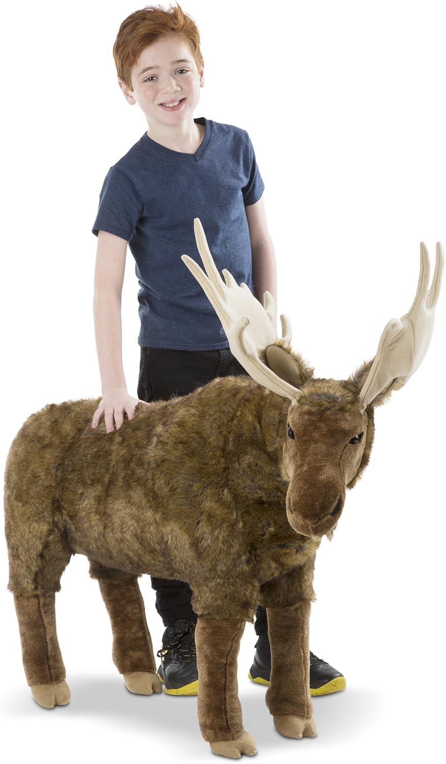 Melissa & Doug Standing Lifelike Plush Giant Moose Stuffed