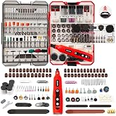 EZUVITA 4V Cordless Mini Rotary Tool Kit with 446PCS Accessories | 5-Speed Memory Function, 2000mAh Battery, Type-C Charging, LED Light, for Sanding, Engraving, Grinding, Portable Storage Case