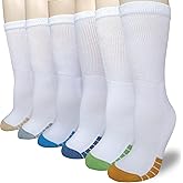 SYOLLAVE Women Diabetic Socks Extra Width Non Binding Crew Socks, Bariatric Socks for Sensitive Swollen Feet 6 Pairs