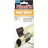 FiberFix Heat Wrap Hardens Like Steel - For Exhaust Pipes and High Temp Repairs, 2" (1 Roll)