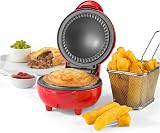 Giles & Posner Mini Pie Maker EK4914 Red 12.5 cm Non-Stick Plate view 12
