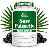 Saw Palmetto for Men 500mg Prostate Supplement, 45% Extract, DHT Blocker | 100 Capsules, 100 Day Supply, Urinary Support, 3rd Party Tested, Non-GMO, Gluten-Free, Made in USA, GMP, Berry Capsules